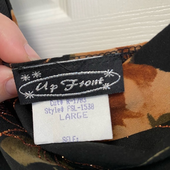 NWT Floral Y2K Black Dress with‎ Flowers - Picture 3 of 6